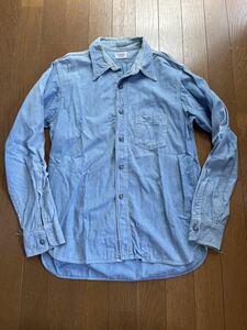 butcher products AT last & co デニムシャツ 14 1/2 シャンブレー at last&co アトラスト timeworn