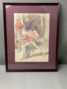 絵画　水彩画　火の鳥　山崎高　バレエダンサー　プリマドンナ　K-4