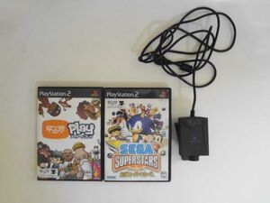 送料無料 即決 ソニー sony プレイステーション2 PS2 プレステ2 セガスーパースターズ アイトイ Eye Toy セット レトロ ゲーム b425