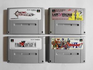 送料無料 即決 使用感あり 任天堂 スーパーファミコン SFC レディストーカー FF DQ 6 クロノトリガー セット レトロ ゲーム ソフト Y740
