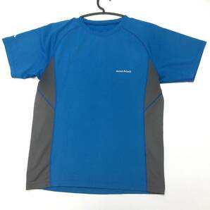モンベル ウィックロン 半袖 速乾Tシャツ ブルー① 1104791 メンズ