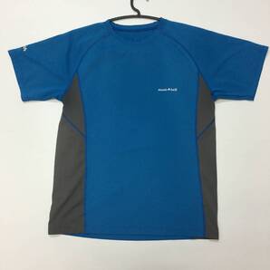 モンベル ウィックロン 半袖 速乾Tシャツ ブルー 1104791 メンズ②