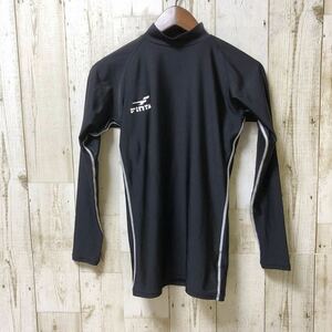 FINTA fins ta high‐necked compression shirt inner shirt long sleeve shirt Kids child 160 size black black 