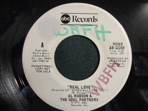 Al Hudson & The Soul Partners ： Real Love 7'' / 45s ★ 70's ソウルフル・バラード / Oneway One Way ☆ 落札5点で送料無料