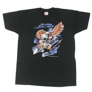 70's 鬼レア ビンテージ ハーレーTシャツ スカルライダー カナダ製 スペシャル DEAD STOCK デッドストック(黒,L) MADE IN CANADA