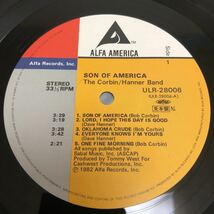 THE CORBIN HANNER BAND　/ SON OF AMERICA / 【見本盤】LP レコード / ULR28006 / ライナー有 / 洋楽ロック /_画像8