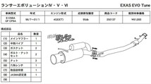 ランエボ4,5,6 CN9A CP9A GPスポーツ Evo Tune 砲弾左出しマフラー JASMA認定 車検対応 チタンスライド LANCER EVOLUTION IV V VI_画像4