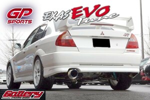 ランエボ4,5,6 CN9A CP9A GPスポーツ Evo Tune 砲弾左出しマフラー JASMA認定 車検対応 チタンスライド LANCER EVOLUTION IV V VI