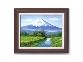 ●[Envío gratis] Marco de pintura al óleo occidental Tadokoro F6 Fuji･Oshino ●, Cuadro, Pintura al óleo, Naturaleza, Pintura de paisaje
