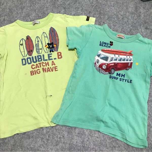 ミキハウス ダブルB mikihouse DOUBLE.B 子供服 Tシャツ 半袖 110 120 130 着替え 洗い替え