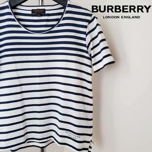 BURBERRY LONDON ENGLAND/ボーダー柄Tシャツ/切替ボーダー/バーバリーロンドンイングランド