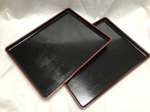 [ new goods ]ABS resin made ... tray shaku 2 size ( tray / tray / O-Bon ) 2 piece set ②