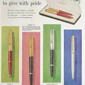 稀少！1960年パーカー万年筆広告/Parker Pen/文房具/Pの画像1