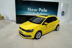 VW New POLO 1/18 ミニカー フォルクスワーゲン ポロ イエロー