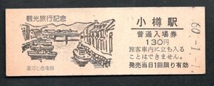 観光旅行（小樽駅１３０円）運河と倉庫群