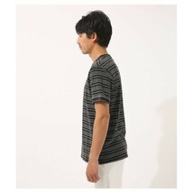 【美品】AZUL BY MOUSSY アズールバイマウジー メンズ レディース ユニセックス 半袖 Tシャツ ボーダー 半袖T クルーネック XS_画像6