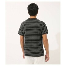 【美品】AZUL BY MOUSSY アズールバイマウジー メンズ レディース ユニセックス 半袖 Tシャツ ボーダー 半袖T クルーネック XS_画像7