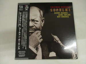 ● 未開封 紙ジャケSHMCD コールマン・ホーキンス COLEMAN HAWKINS / シュープリーム ライヴ・アット・レフト・バンク・ジャズ・ソサエティ