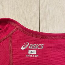 女性用 asics アシックス 長袖シャツ ピンク サイズM_画像3