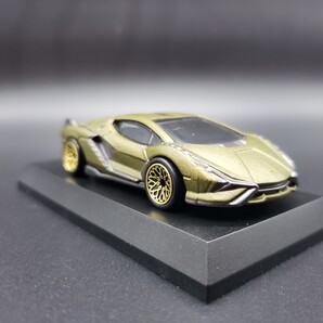 ★トミカミニカー★カスタム品 ランボルギーニ シアン 深リム車高短改造車!100台出品予定!多数出品中