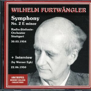 2CD フルトヴェングラー：シュトゥットガルト放送響 - フルトヴェングラー：交響曲第2番(1954)＋インタビュー 4枚同梱可 4B0009IE6OOの画像1