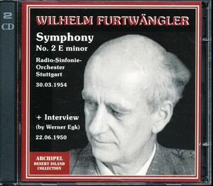 2CD フルトヴェングラー：シュトゥットガルト放送響 - フルトヴェングラー：交響曲第2番(1954)＋インタビュー　4枚同梱可　4B0009IE6OO