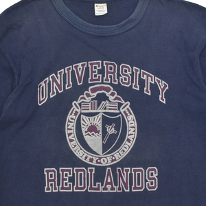 80s usa vintage Champion チャンピオン トリコ カレッジ Tシャツ UNIVERCITY REDLANDS size.L