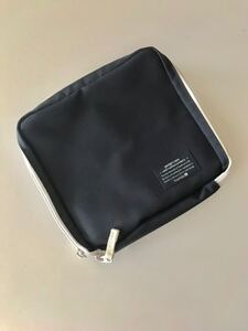 ガジェットケース 収納ポーチ 多機能 マルチケース トラベルポーチ ネイビー ハンズ+