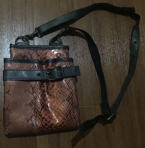 Quiet Noiz London* belt bag shoulder bag synthetic leather Lizard leather 