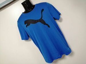 kkaa1602 ■ puma ■ プーマ Tシャツ カットソー トップス 半袖 ドライ ランニング トレーニング スポーツ 青 ブルー S