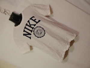sue679 NIKE ナイキ メンズ 半袖 Tシャツ ホワイト ■ フロントプリント ■ クルーネック コットン100 THE NIKE TEE Lサイズ