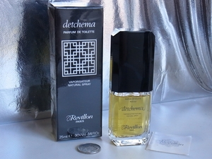 ヴィンテージ?☆Revillon レヴィヨン★detchema デッチマ PARFUM DE TOILETTE パルファン ド トアレ 25ml 香水,箱付/used