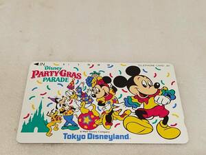 50度数 テレカ 東京ディズニーランド 1991年～1993年 ディズニー・パーティグラ・パレード ミッキーマウス テレホンカード TDL 47829