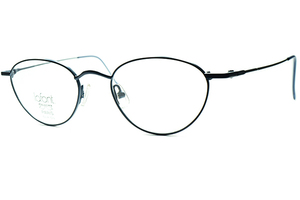 パリ発 上質NEW CLASSICデイリーユース向け1990sフランス製デッド LAFONT ラフォン FRENCH NAVY 極細メタル変形PANTOラウンド 丸眼鏡 a8676