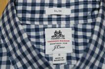 SALE！送料無料！【新品】サイズ:S SLIM FIT ジェイクルー Thomas Mason for J.Crew Ludlow shirt in blue gingham 4_画像10