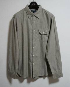 SALE！送料無料！【新品】サイズ:XL J.CREW JEANS ジェイクルー ジーンズ Slub poplin cotton shirt ワークシャツ グレー 2