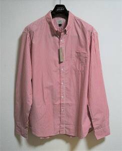 SALE！送料無料！【新品】サイズ:XL SLIM FIT J.CREW ジェイクルー WASHED BENGAL STRIPE SHIRT ボタンダウン HARVEST RED 3