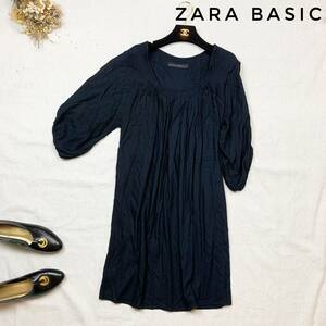 厳選★美品　ザラベーシック　ZARA BASIC だぼっと大きめ袖　ワンピース　Mサイズ