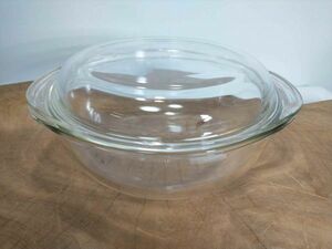  Pyrex cover 19cm antique collection miscellaneous goods container heat-resisting (21_9810_6)