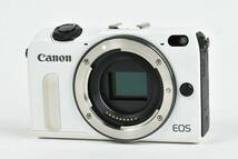 ★良品★Canon キャノン EOS M2 EF-M18-55mm IS STM レンズキット 90EX ホワイト♪/c89_画像2