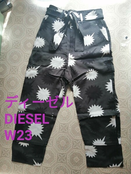 DIESEL ディーゼル W23 パステルブラック パンツレディース