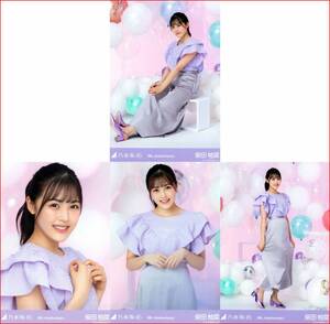 乃木坂46 柴田柚菜 9周年記念 4種コンプ 2021年2月ランダム生写真 4枚 4枚コンプ バスラ アニバーサリー 9th anniversary 座りヒキ