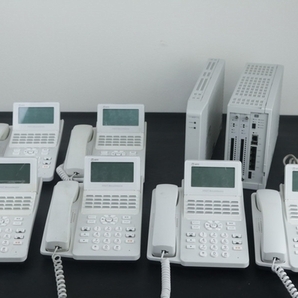 15年製!!【NTT】αA1 ビジネスフォン８点セット（A1-24STEL-1W）（A1-MES-1）（A1-2ACOGW）業務用電話機 現状品の画像1