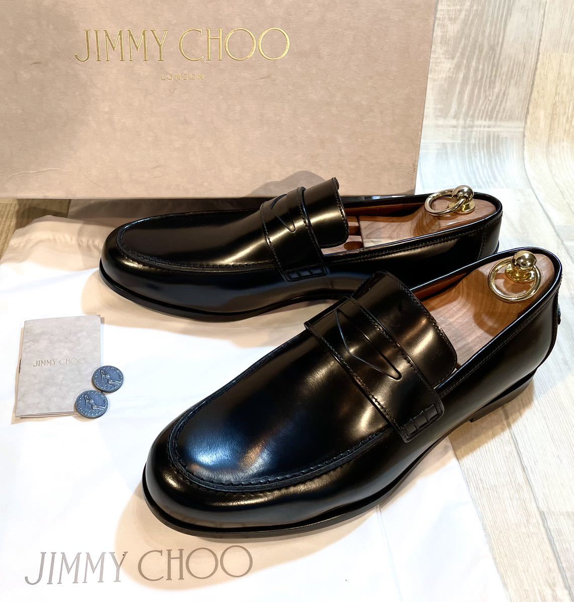 オンライン注文 美品★ジミーチュウ 42 メンズ革靴 ITALLY製 モンクストラップ size ドレス/ビジネス