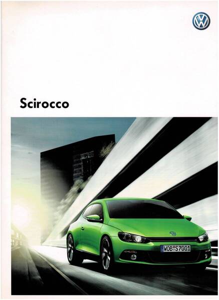 VW シロッコ カタログ 2010年1月