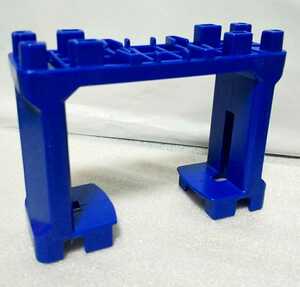 情景プラレール 単線ブロック橋脚 青色 同梱可 (1個の重さ33g）