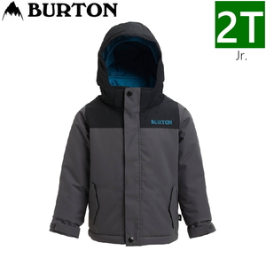 ★ [2Tサイズ] BURTON BOYS MS AMPED JKT カラー:TROCADERO TRUE BLACK キッズ ジュニア 子供用 ウェア スノーボード スキー 日本正規品