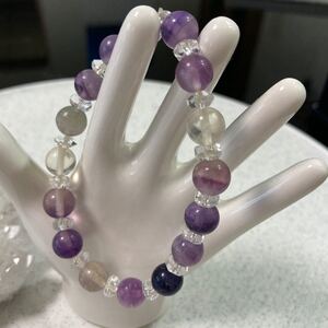 パワーストーンブレスレット フローライト 天然石ブレスレット