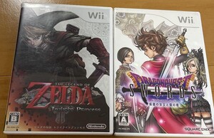 Wii ゼルダの伝説 トワイライトプリンセス+ドラゴンクエストソード動作確認済み 送料無料 ゼルダの伝説スカイウォードソード