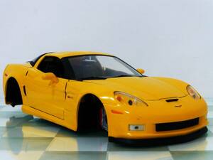 タイヤ無■JADA TOYS 1/24 2006 CHEVY CORVETTE ZO6 YELLOW■シェビー コルベット 86